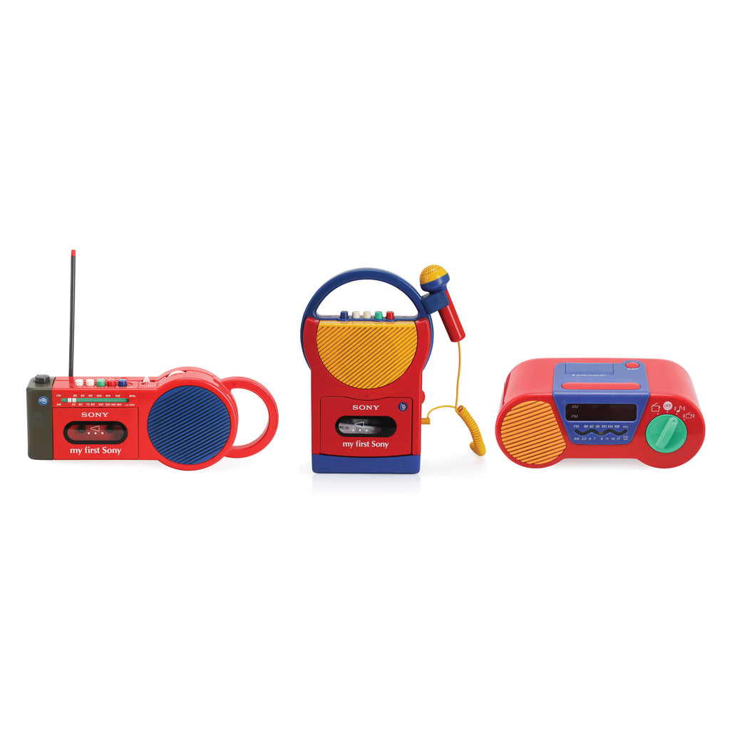Red Sony Kids Cassette Player w/ Microphone