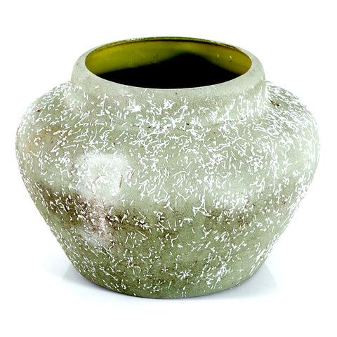 Green Light Textured Fiberglass Vase