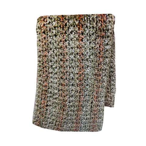 Green and Orange Throw Blanket