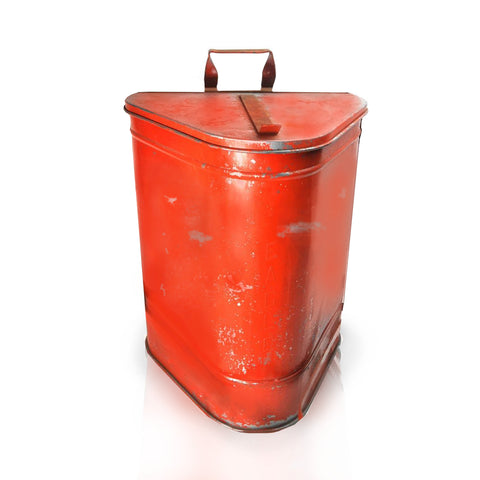 Red Industrial Metal Hamper