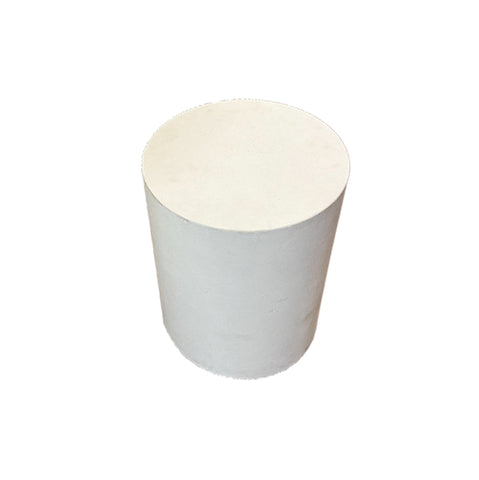 Short White Cylinder Pedestal