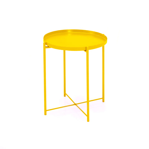 Metal Side Table - Yellow