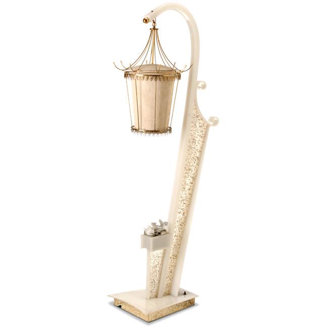 Lucite Sparkle Floor Lamp