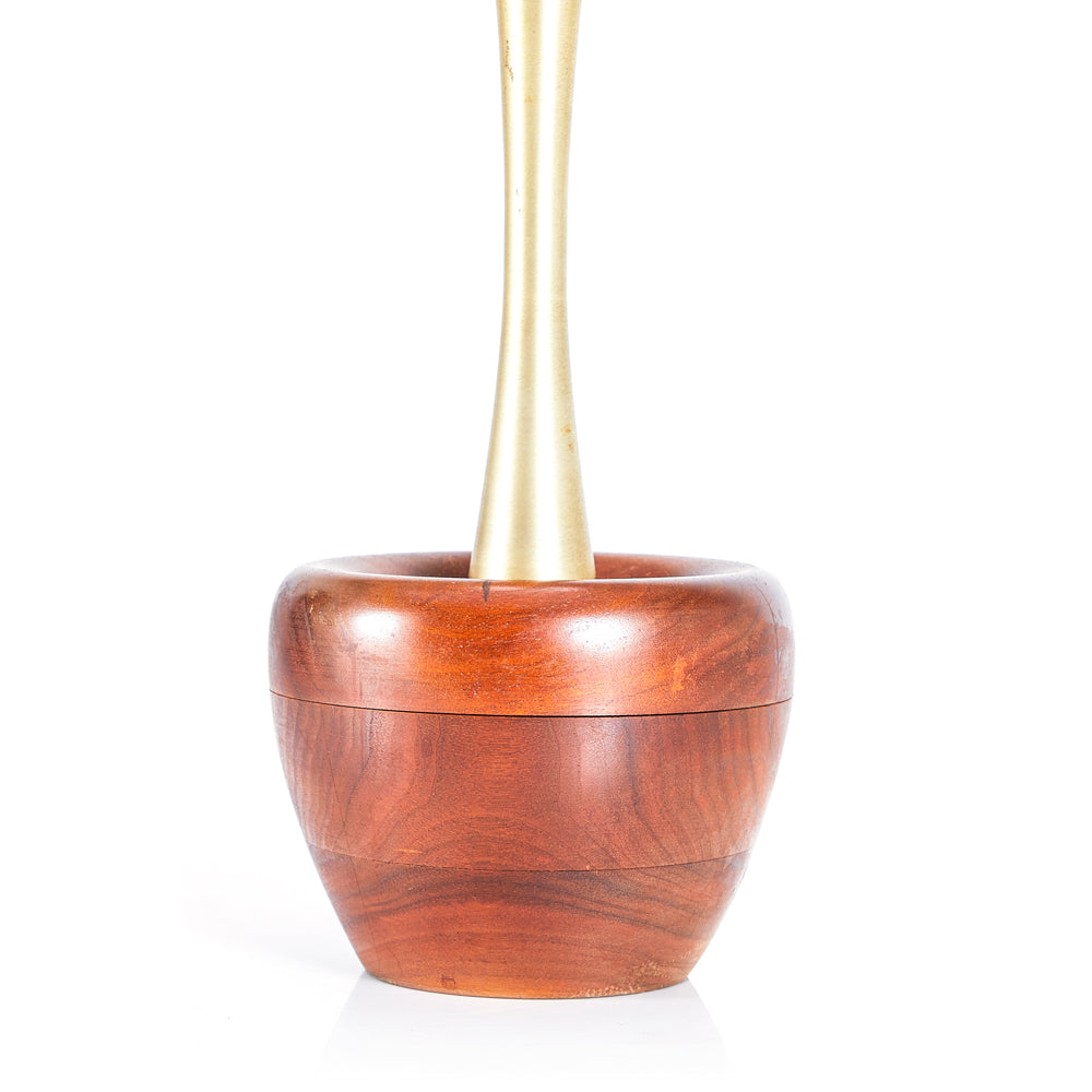 Brass Mid Century Apple Lamp