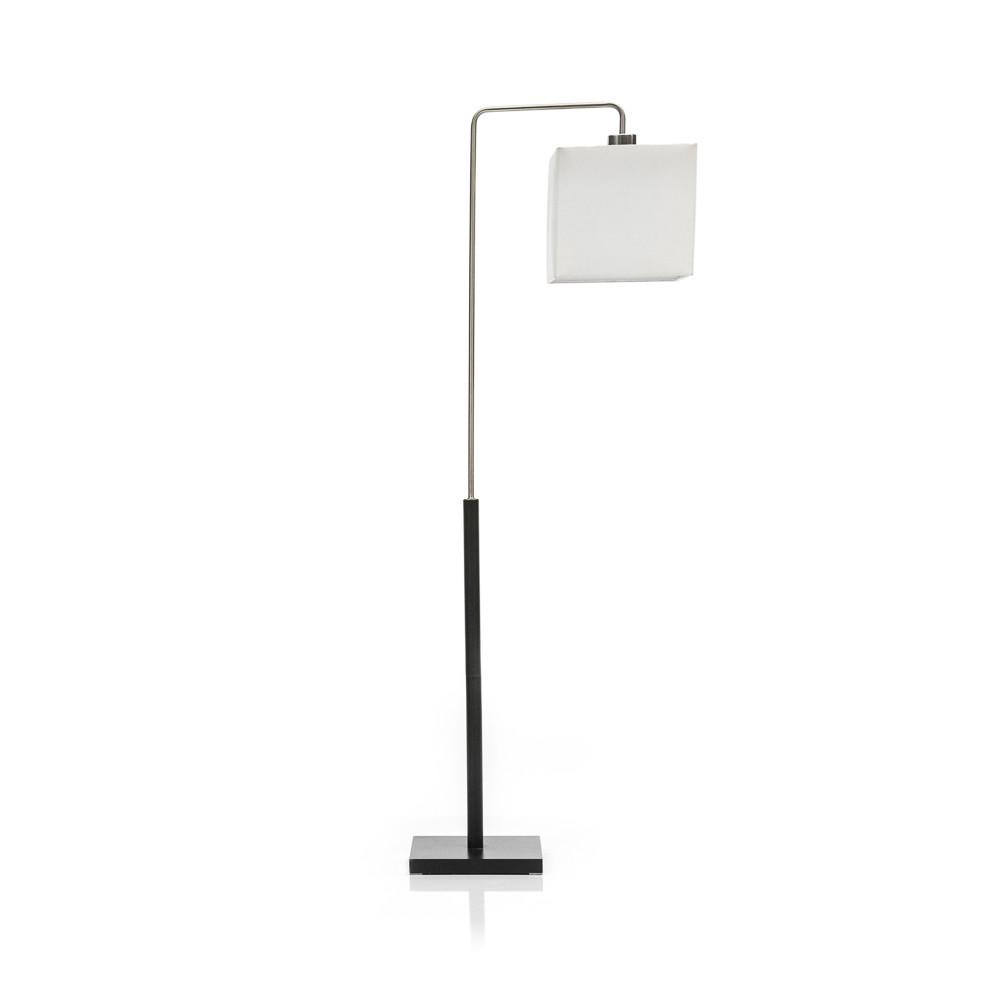 Floor Lamp Black and Chrome
