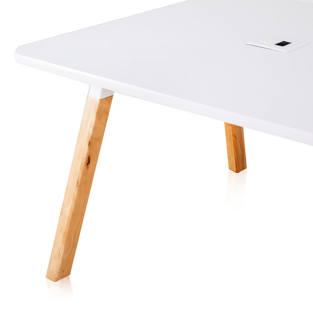 White Large Conference Work Table
