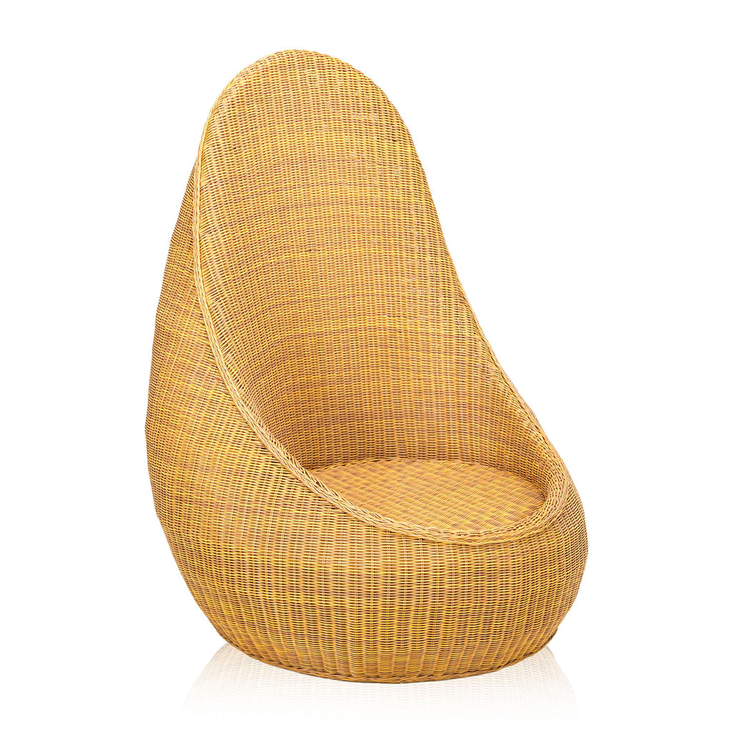 Wicker Pod Scoop Outdoor Chair