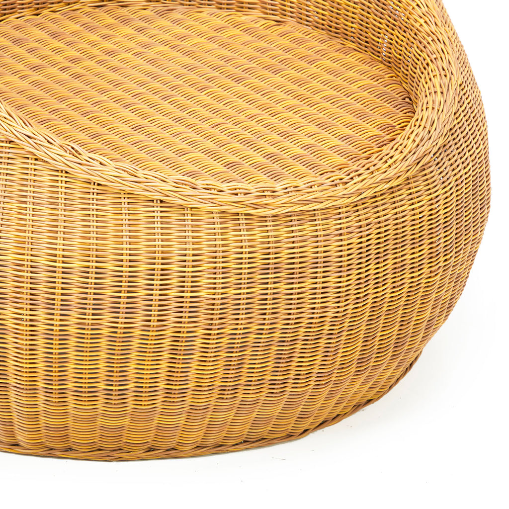 Wicker Pod Scoop Outdoor Chair