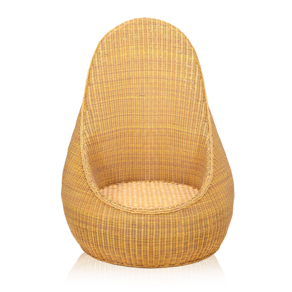 Wicker Pod Scoop Outdoor Chair