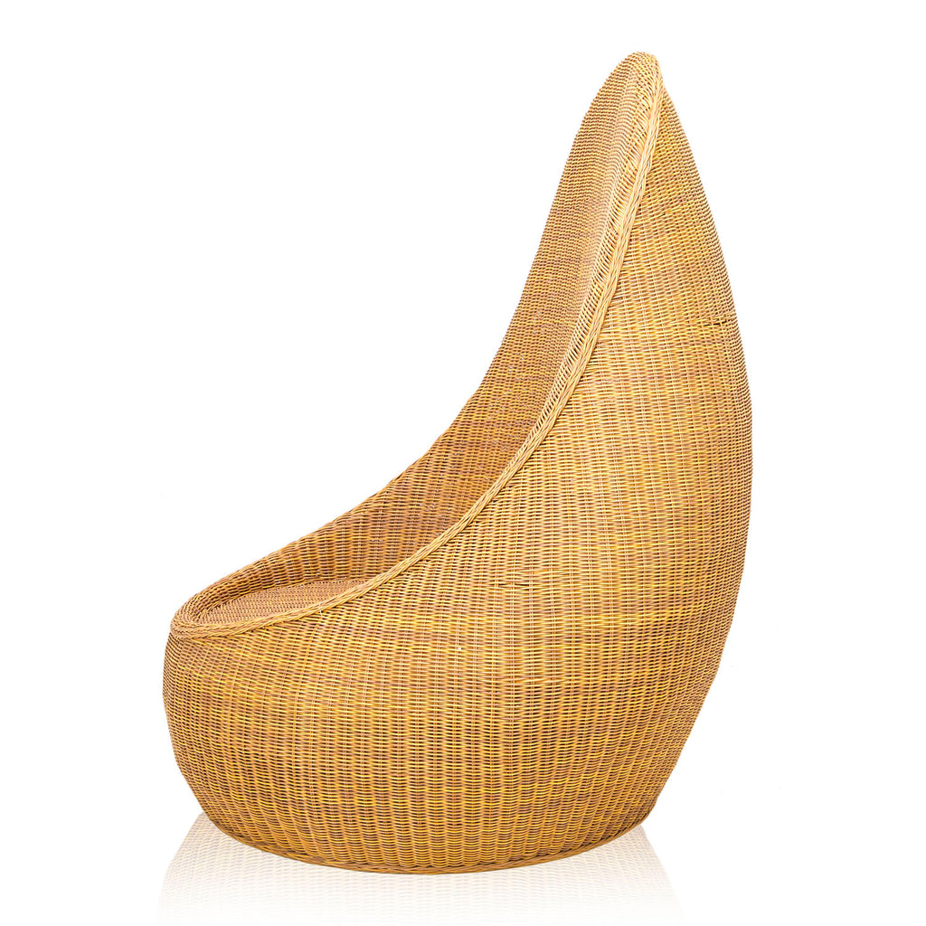 Wicker Pod Scoop Outdoor Chair