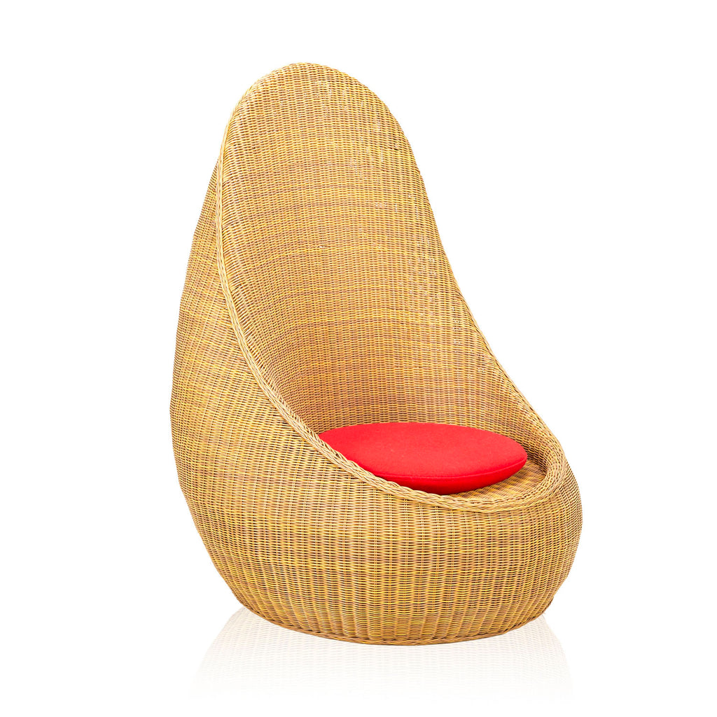 Wicker Pod Scoop Outdoor Chair