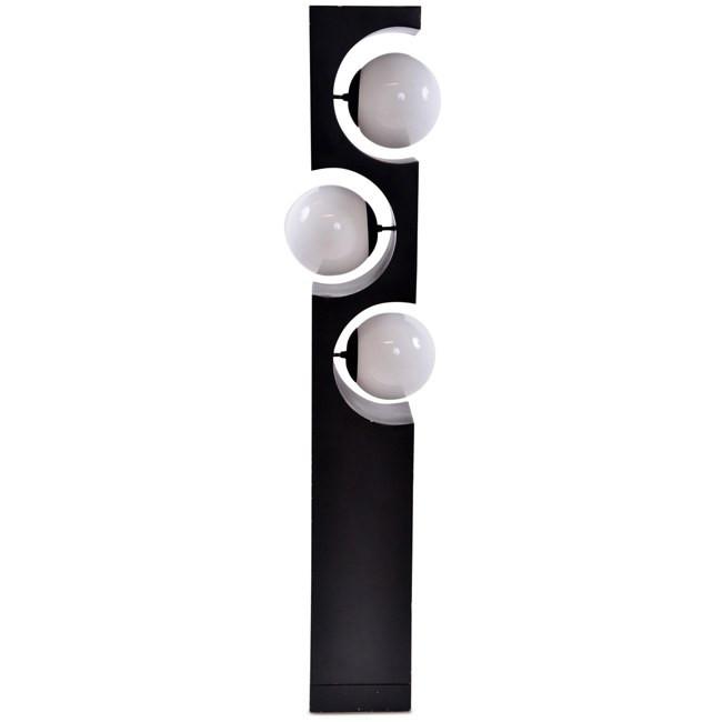 Modeline - Black 3 Globe Cut Out Floor Lamp