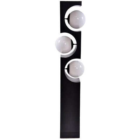 Modeline - Black 3 Globe Cut Out Floor Lamp