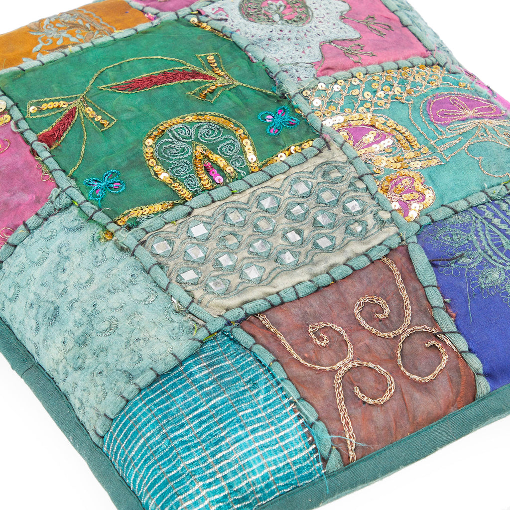 Colorful Bohemian Patchwork Pillow