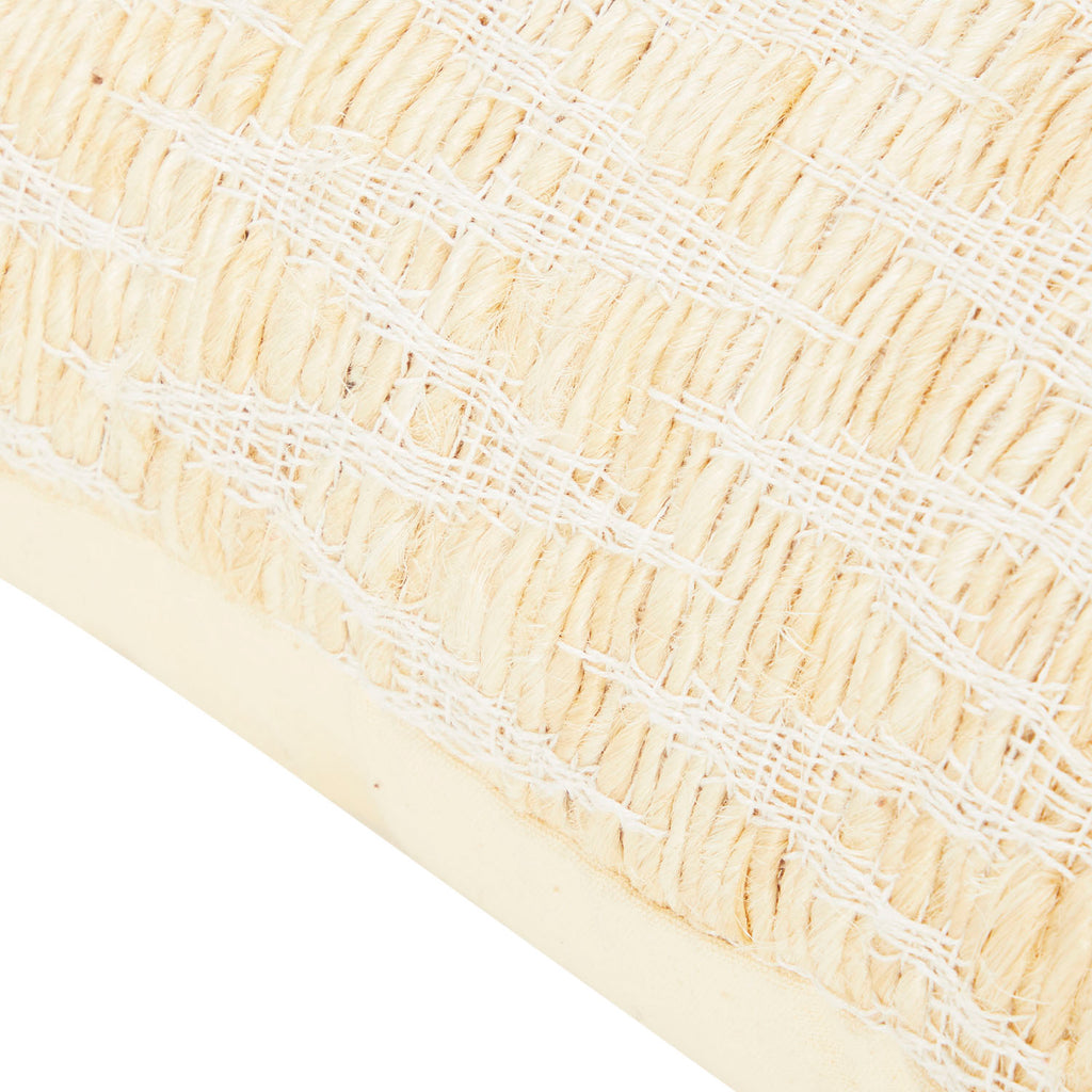 Tan Woven Zigzag Pillow