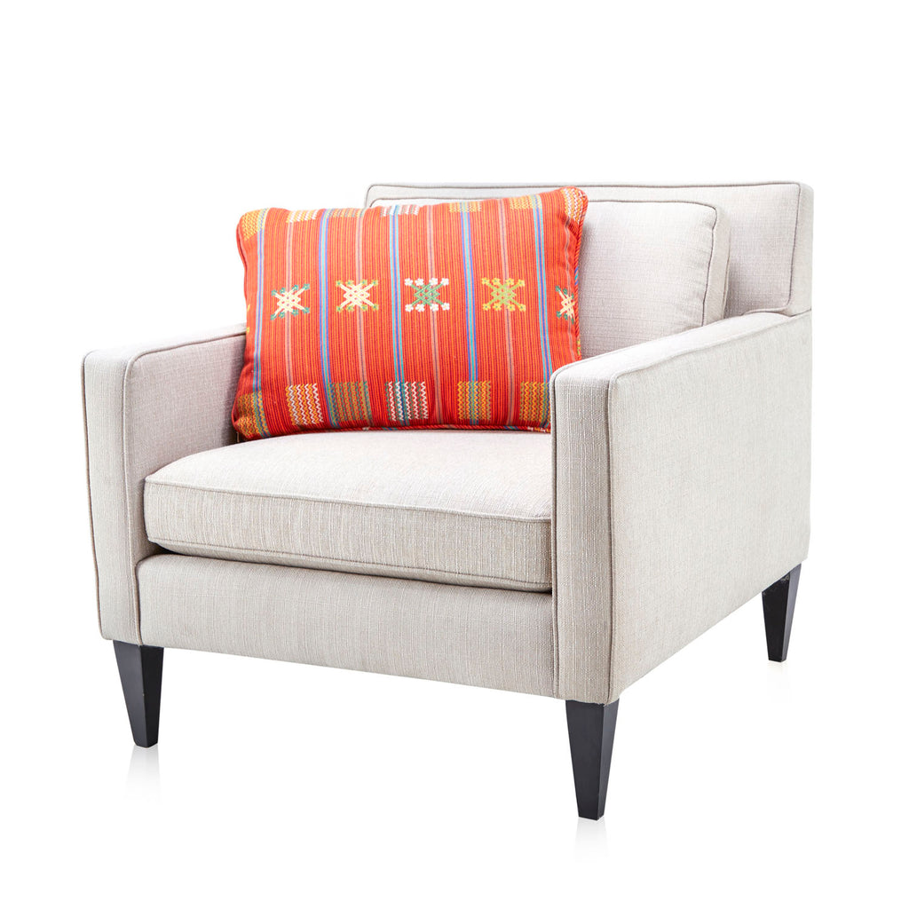 Orange Sabra Embroidered Pillow