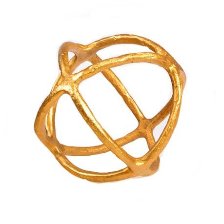 Brass Rod Round Sculpture