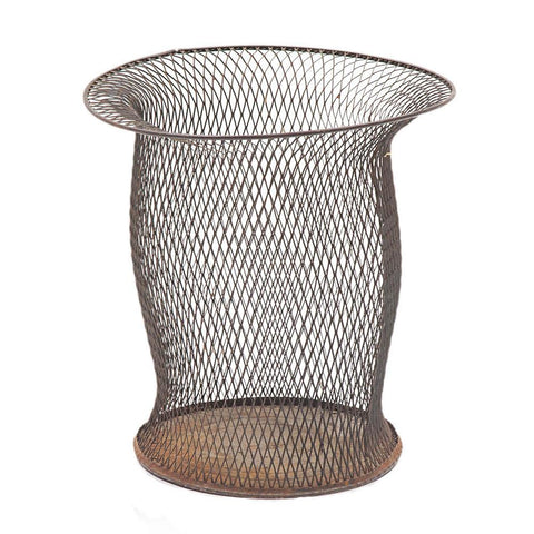Tulip Shaped Metal Trashcan