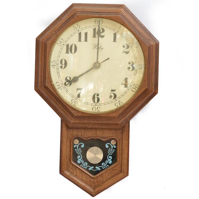Welby Octagonal Floral Wall Clock