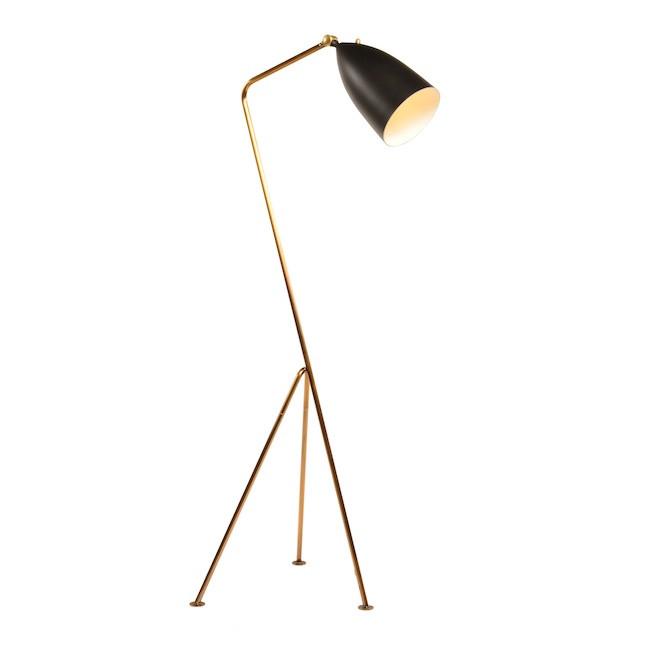Grasshopper Floor Lamp - Gold & Black