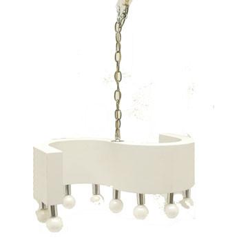 White S-Shaped Hanging Light