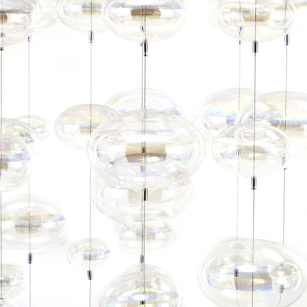Chrome + Glass Bubble Chandelier