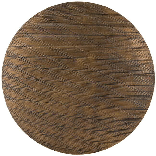 Brass Round Top Coffee Table