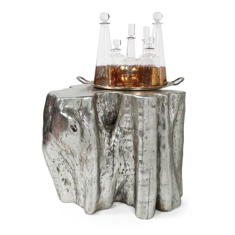 Silver Wood Stump - Large