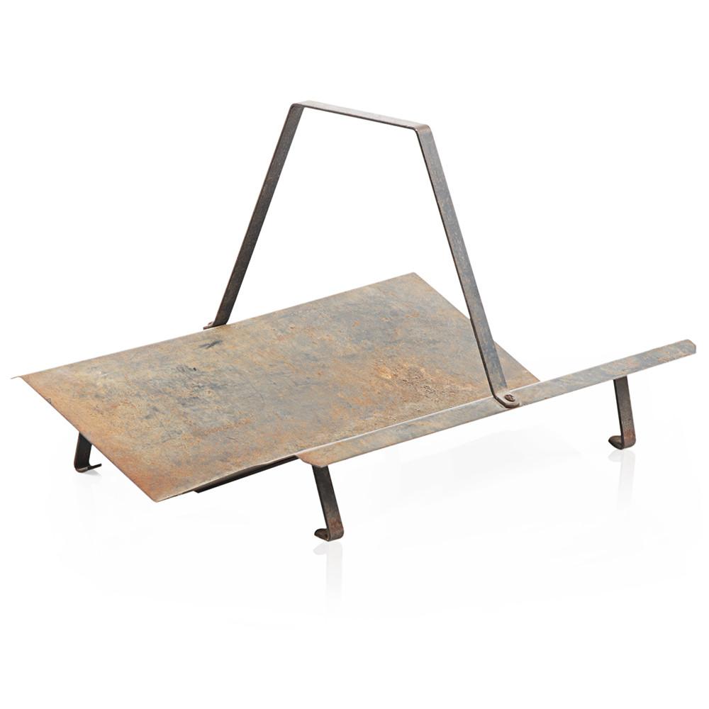 Rusted Metal Firewood Holder