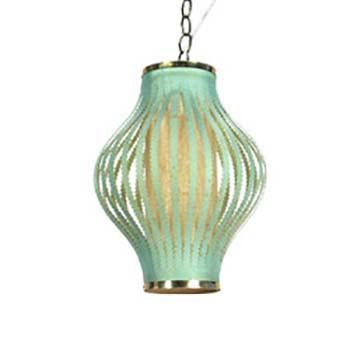 Blue Bentwood Hanging Pendant Lamp
