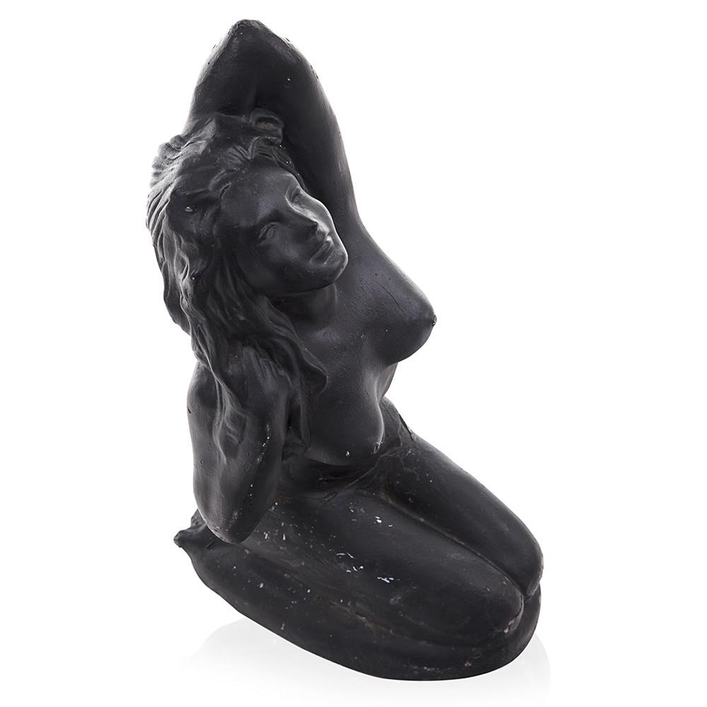 Black Female Nude Kneeling