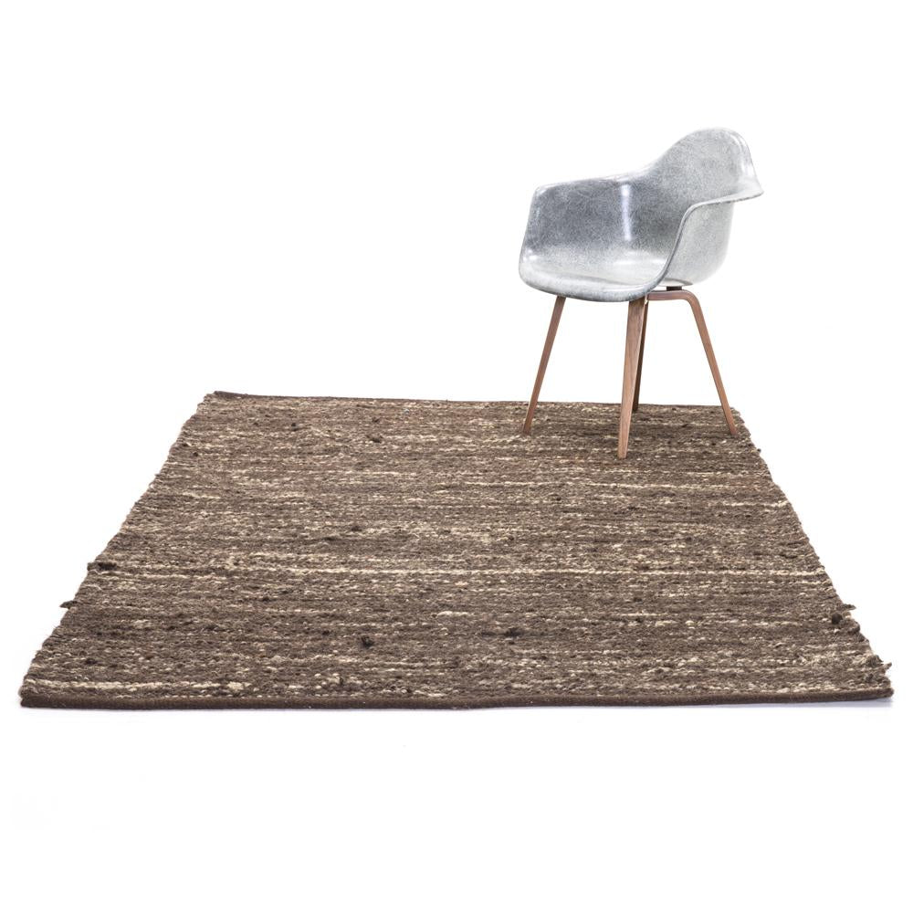 Chocolate Brown Woven Rug