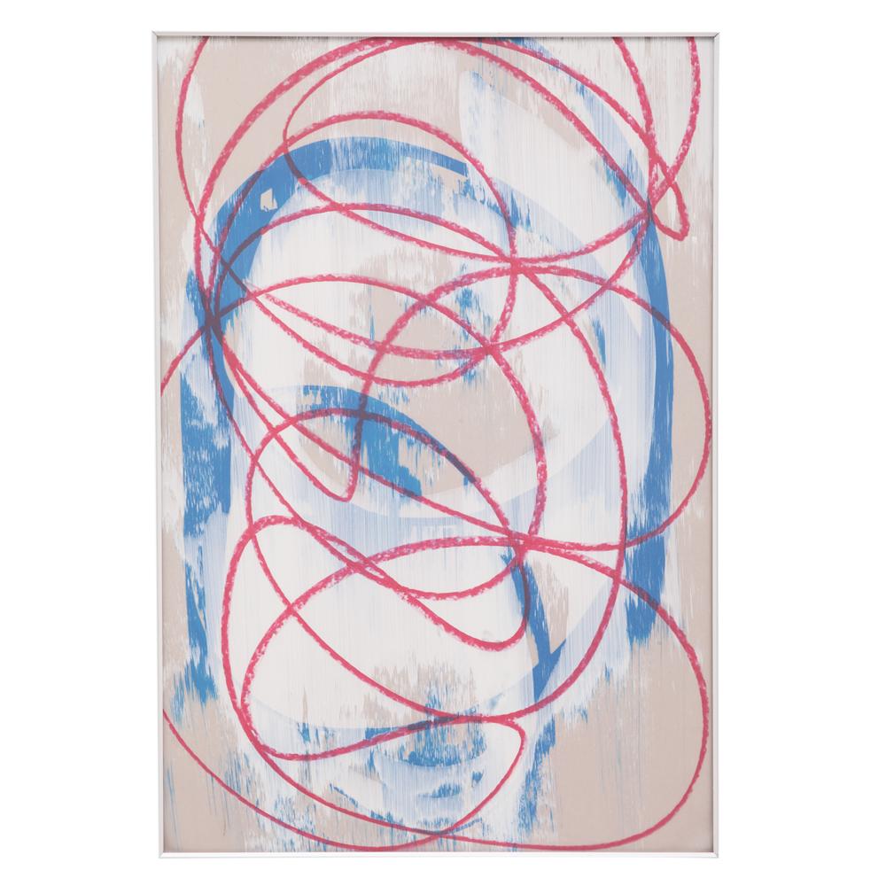 1019 (A+D) Blue Red Scribble