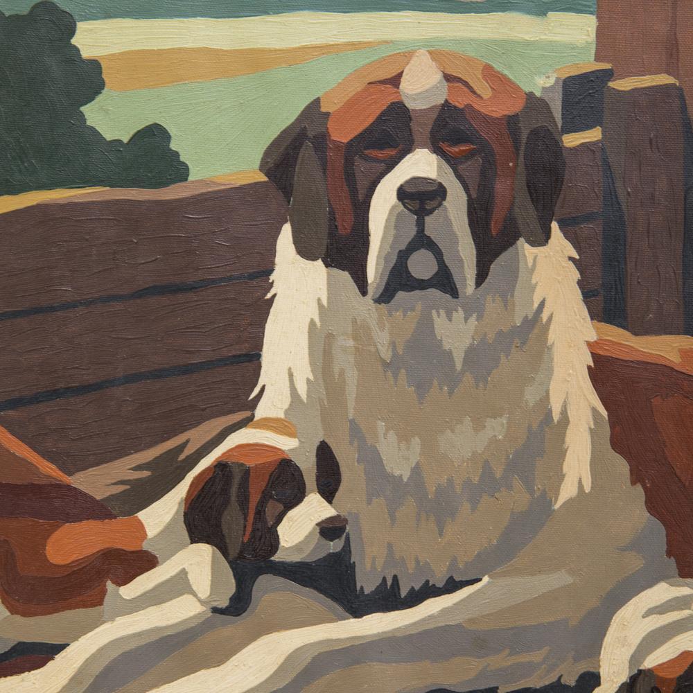 1044 (A+D) PBN - St. Bernard & Puppies