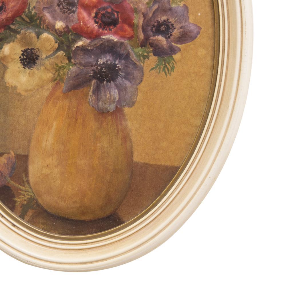 1065 (A+D) Embossed Floral Oval