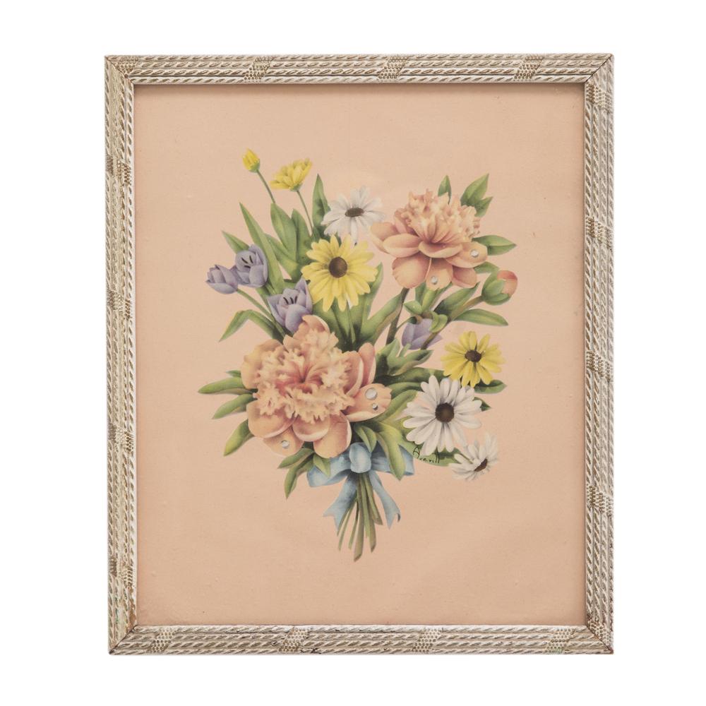 1067 (A+D) Pink Floral Bouquet