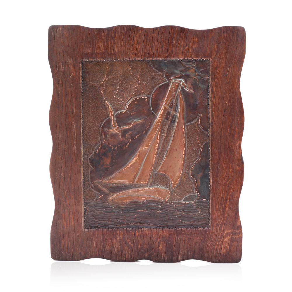 1097 (A+D) Copper Boat Wood Panel