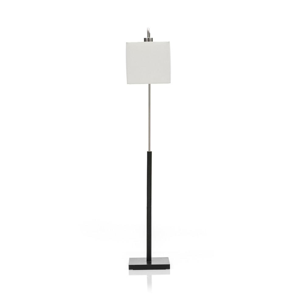 Floor Lamp Black and Chrome