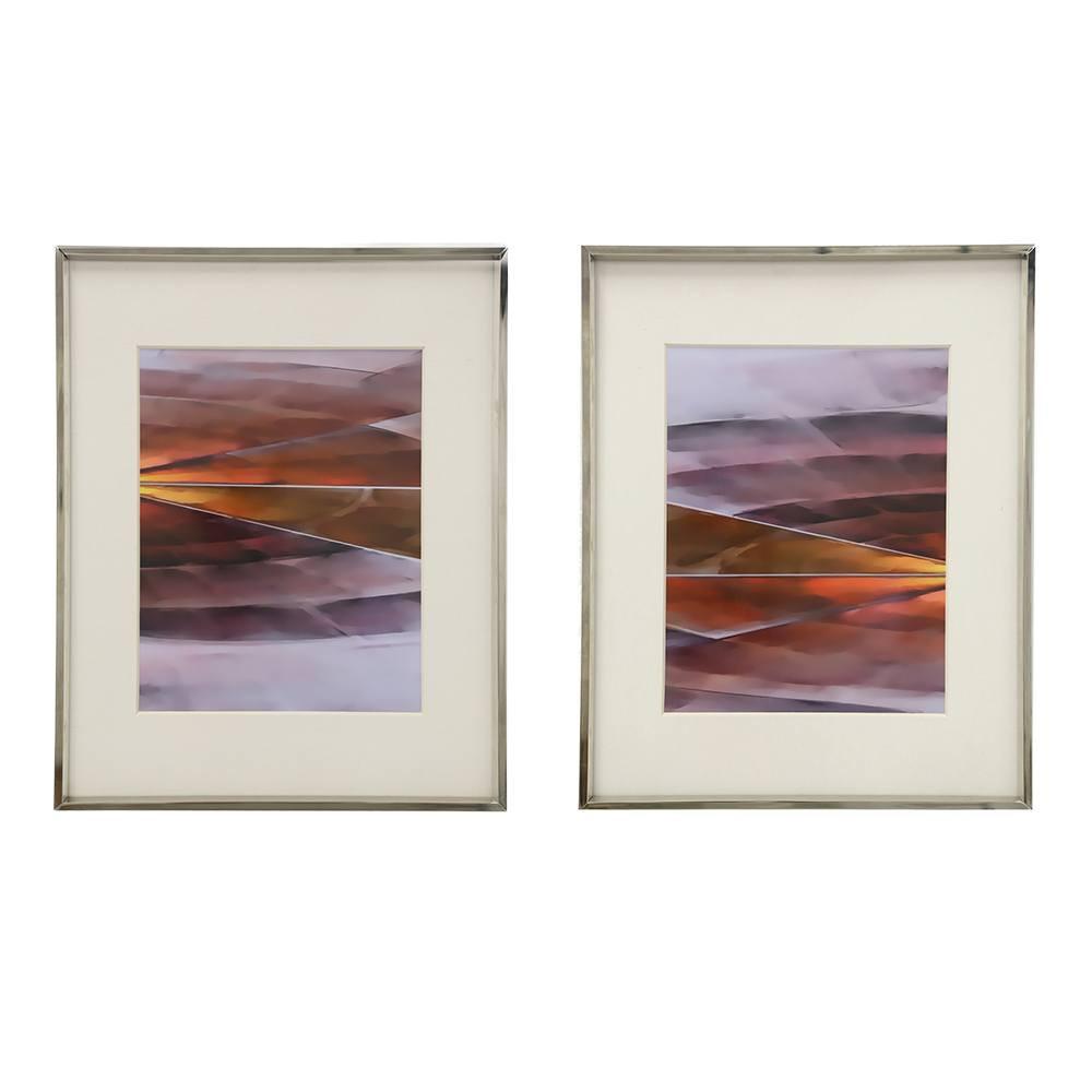 0626 (A+D) Purple Orange Horizon A (20.5" x 16.5")