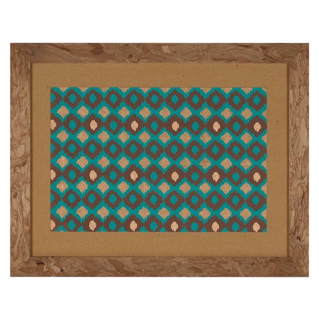 0365 (A+D) Blue Gold Pattern Large (17" x 13")