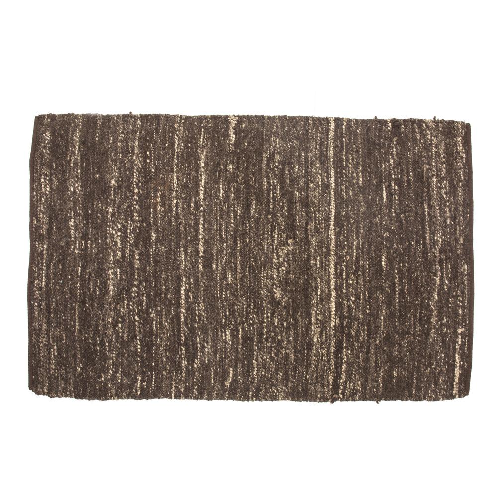 Chocolate Brown Woven Rug