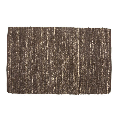 Chocolate Brown Woven Rug