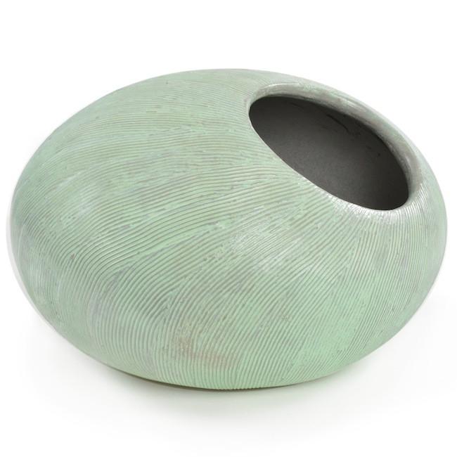 Green Aqua Ceramic Reef Planter (A+D)