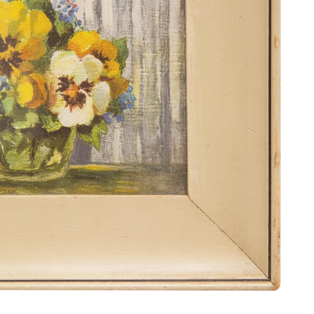 1069 (A+D) Yellow Pansy Floral