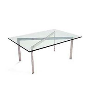 Glass & Silver Barcelona Coffee Table