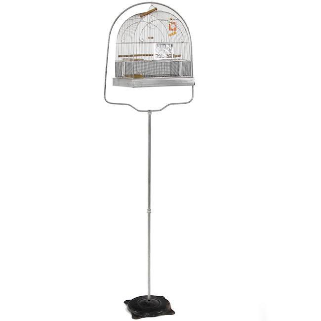 Chrome Hanging Birdcage