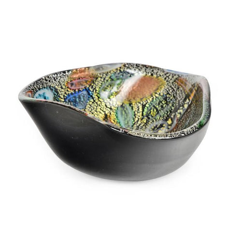 Black Orange Decorative Bowl