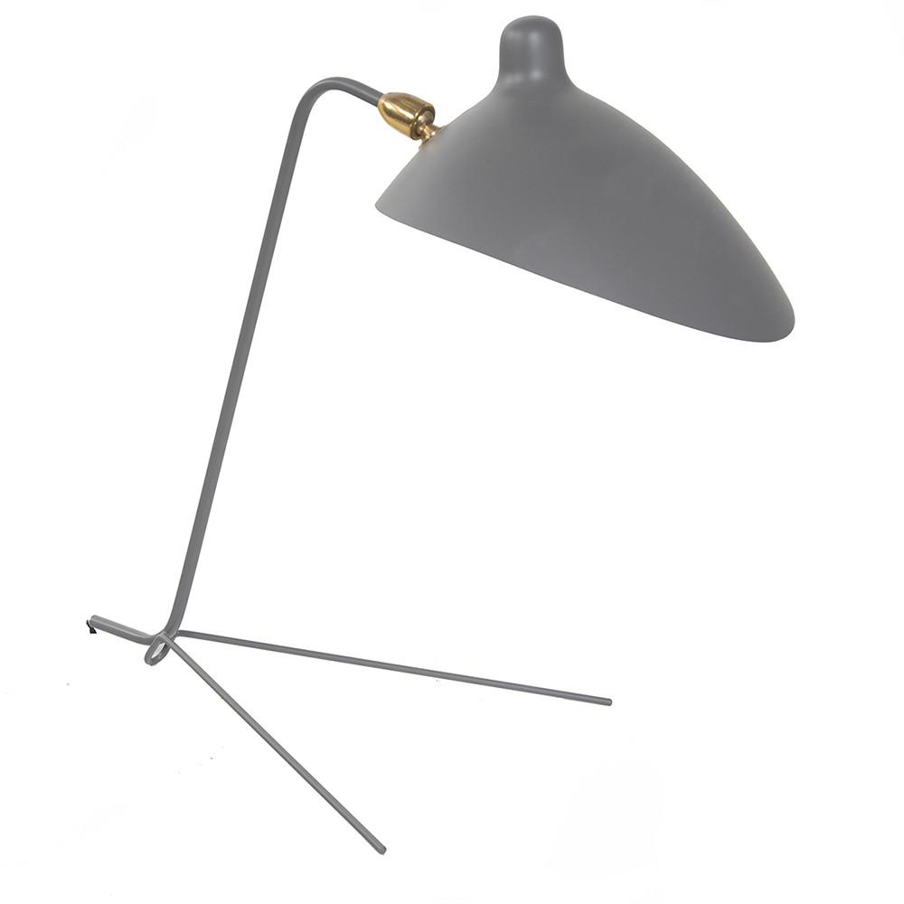 V Base Table Lamp - Grey