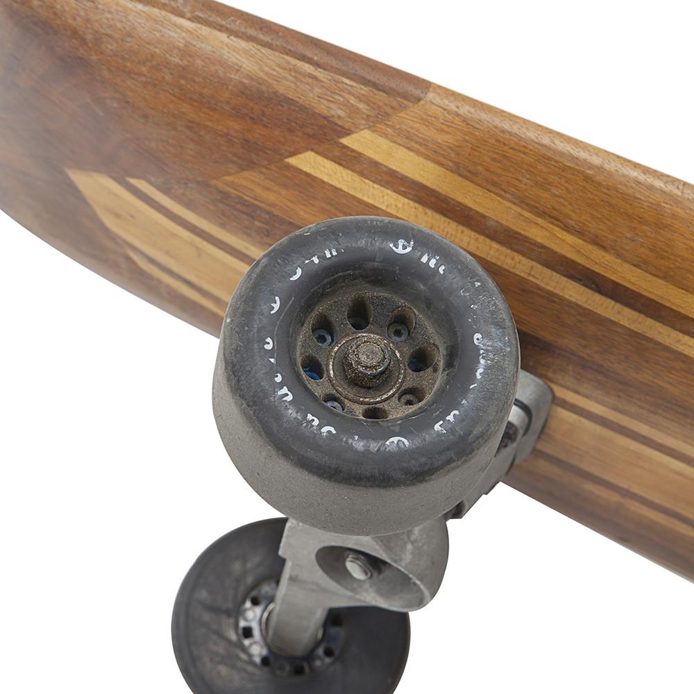 Brown Wood Longboard