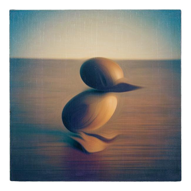 0110  (A+D) Wooden Duck  (12" x 12")